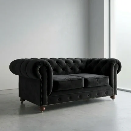 2 Loafer Nottinghill Velvet Sofa Comfort Kingdom UK