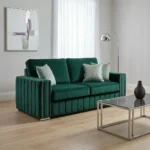 2 Seater Green Hudson Sofa Comfort Kingdom UK