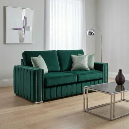 2 Seater Green Hudson Sofa Comfort Kingdom UK