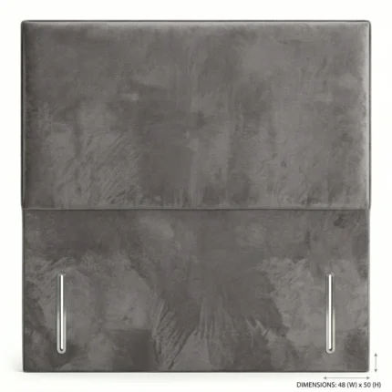 Double King Super King Grey Flat Upholstered Headboard