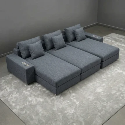 Grey Luxury Cinema Sofa Comfort Kingdom UK