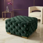 Ivy Green Luxury Chesterfield Footstool Comfort Kingdom UK