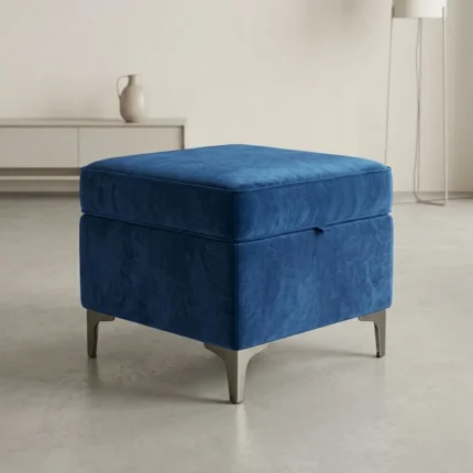 Luna 18x18 Ottoman Storage Stool Comfort Kingdom UK
