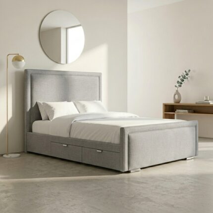 Small Double Grey Zenith Bed Comfort Kingdom UK