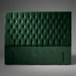 Super King Green Diamond Tufted Headboard Comfort Kingdom UK