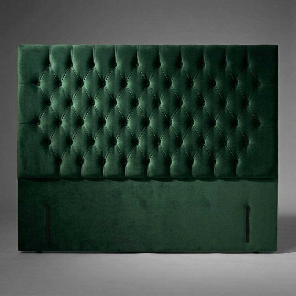 Super King Green Diamond Tufted Headboard Comfort Kingdom UK Super King Green Diamond Tufted Headboard Comfort Kingdom UK