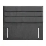 Super King Grey Horizontal Panel Headboard Comfort Kingdom UK